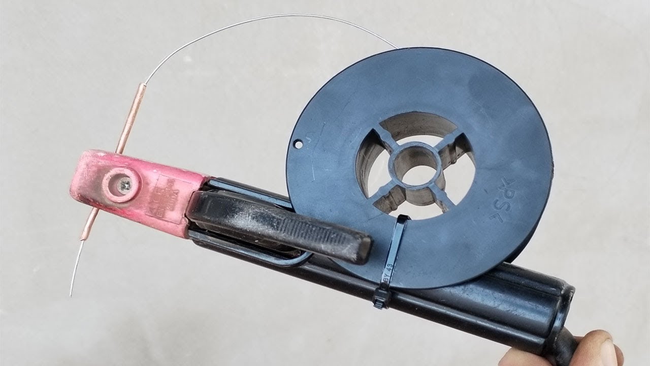 DIY welding hack: How to make a stick electrode from MIG wire!