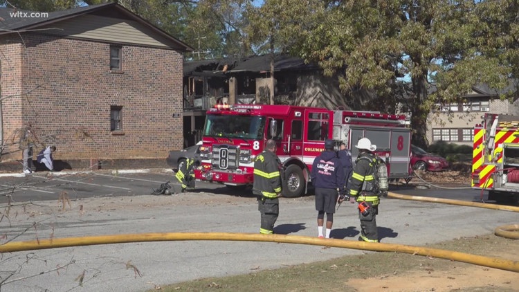 Columbia apartment fire on Thanksgiving displaces four residents