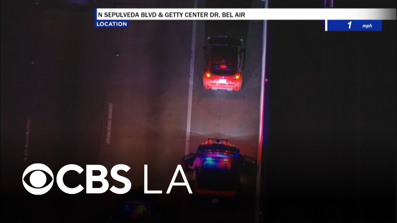 Driver leads CHP officers on brief pursuit in West Los Angeles