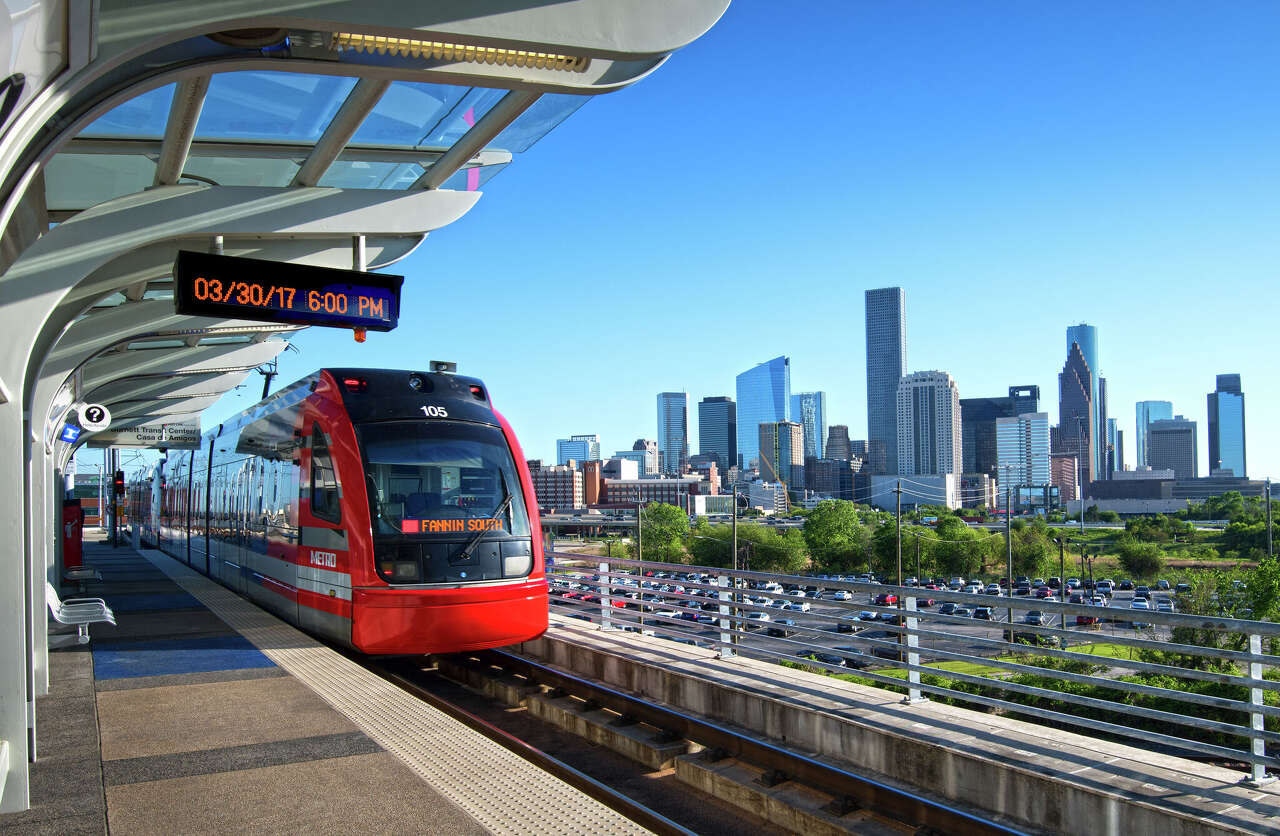 Houston has its own holiday trains and buses, and they're delightful