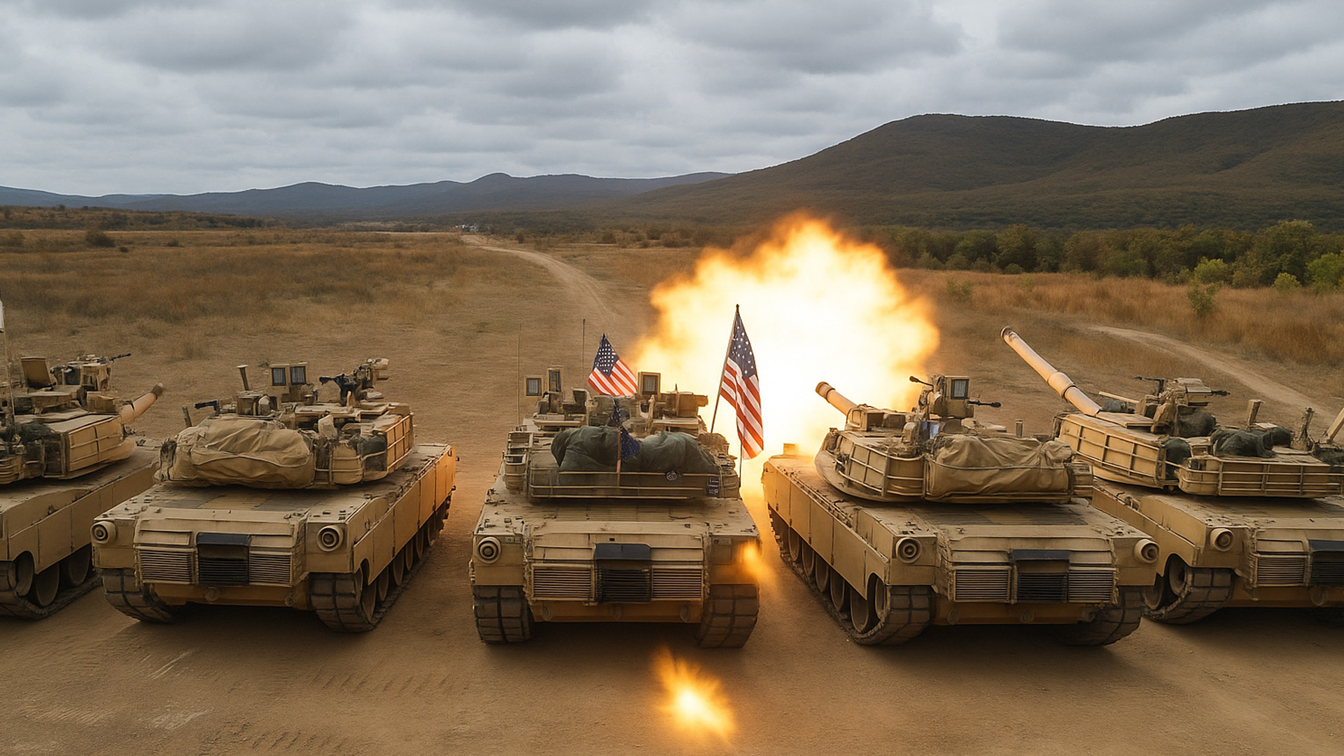 U.S. Army Tank Crews Train in Live-Fire Exercise