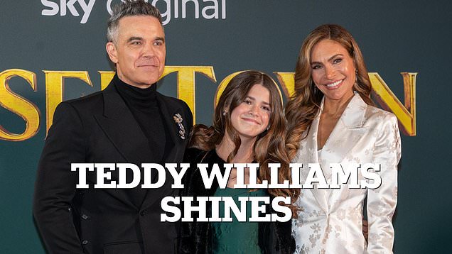 Teddy Williams shines on red carpet with famous parents