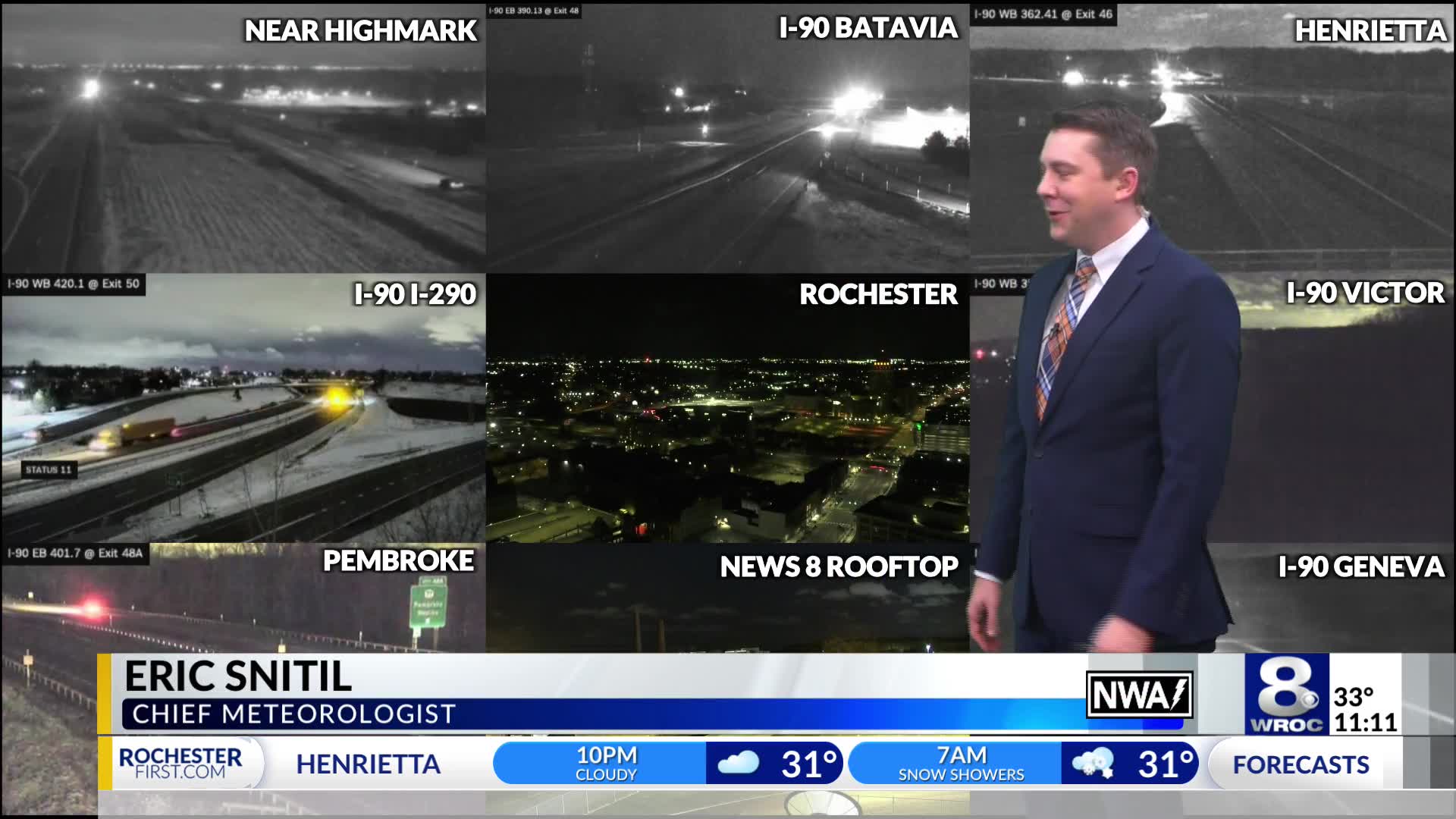 Rochester's Thursday overnight weather forecast