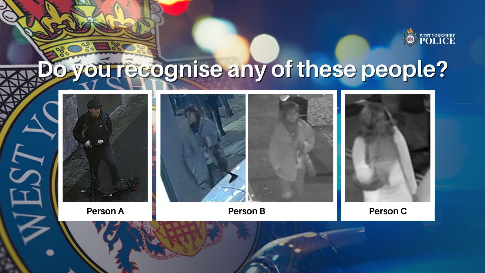 Leeds city centre rape: Police issued images of three potential witnesses
