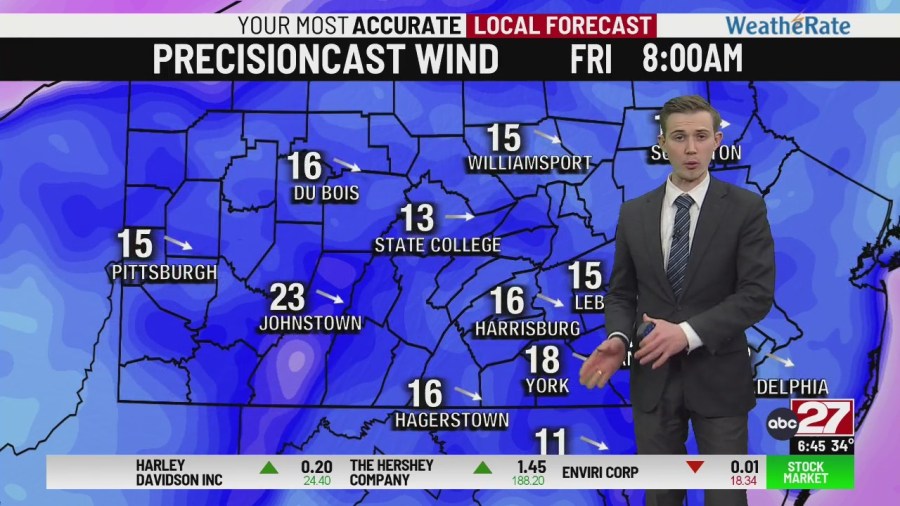 Pleasant Saturday ahead, light snow and rain showers for Sunday