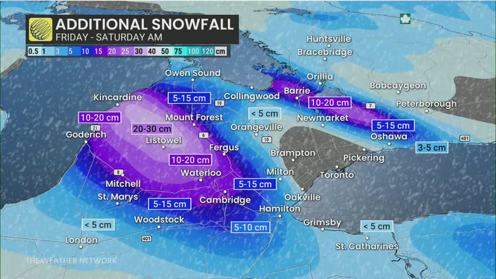 Intense Snow Squalls to Impact Friday Travel in Ontario