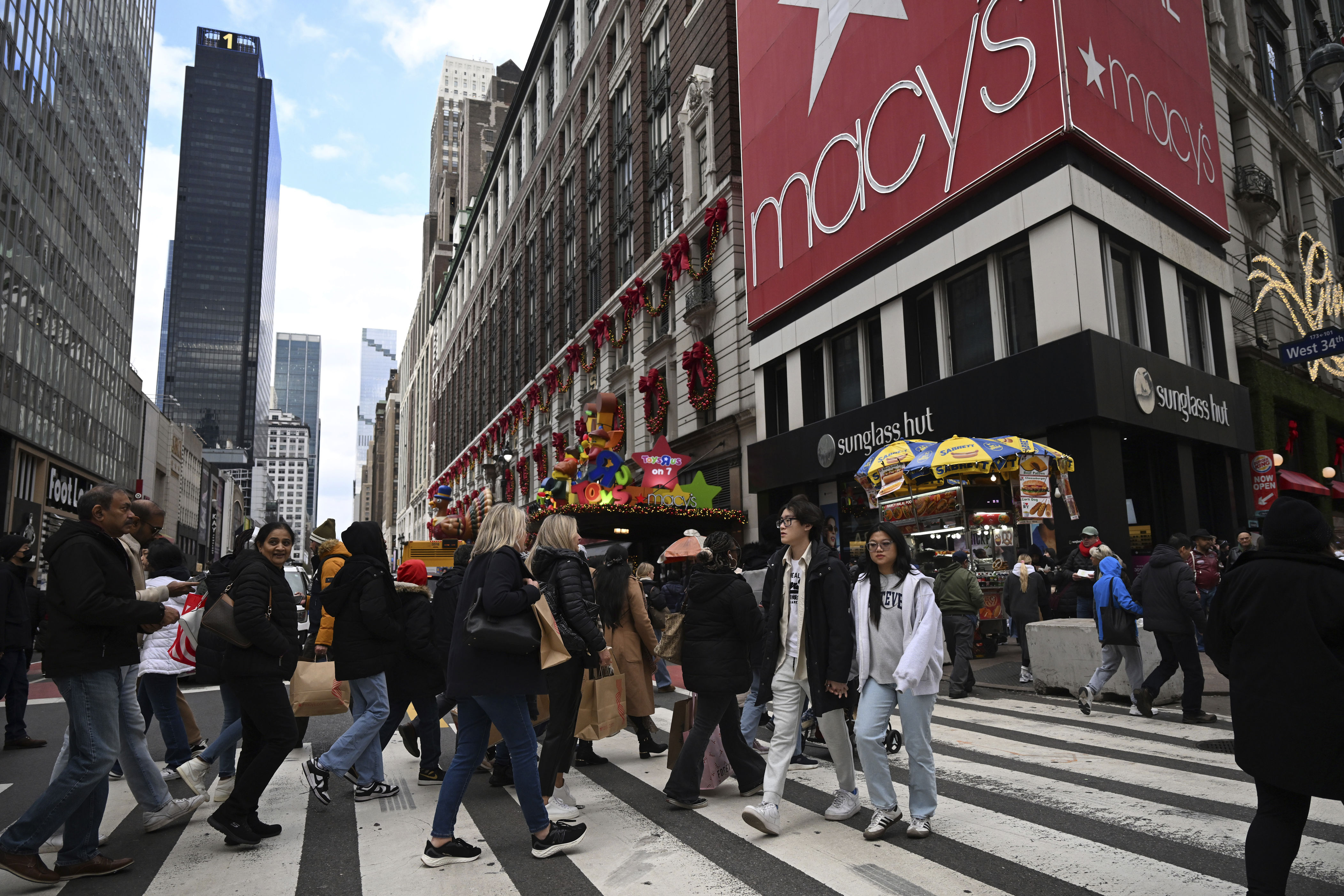 Atmosphere on Black Friday in New York City