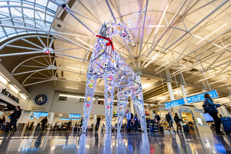 festive airports that go all out for the holidays