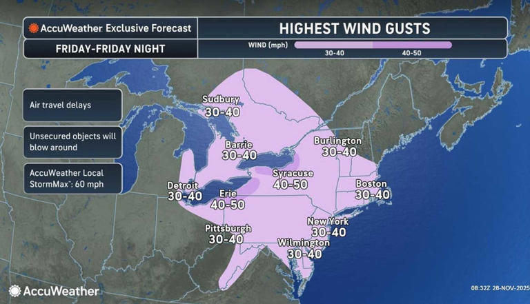 Accumulating Snow To Hit Much Of Northeast After Separate Post ...