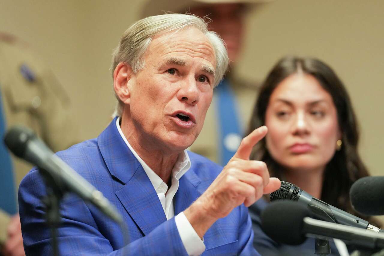 Texas Gov. Greg Abbott speaks during a press conference on Oct. 1 in Houston. His proclamation declaring the Council on American-Islamic Relations to be a foreign terrorist organization and a transnational criminal organization is flawed on many levels. (Houston Chronicle/Hearst Newspapers/Houston Chronicle via Getty Imag)