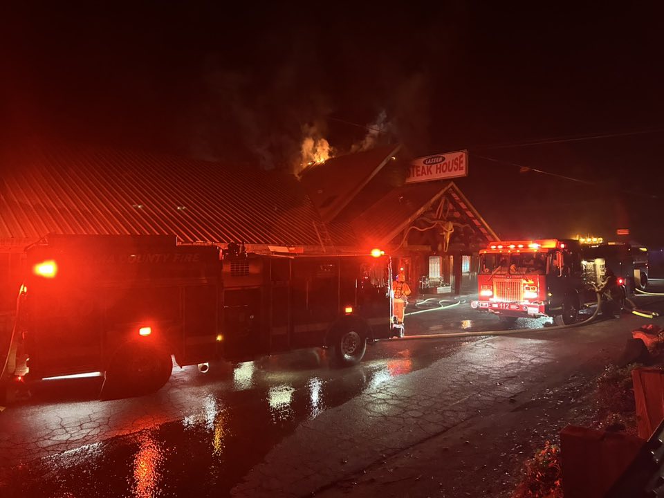 Historic Lassen Steakhouse ‘salvageable’ after early morning fire