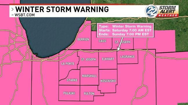 Winter Storm Warning issued for multiple counties, heavy snow expected ...