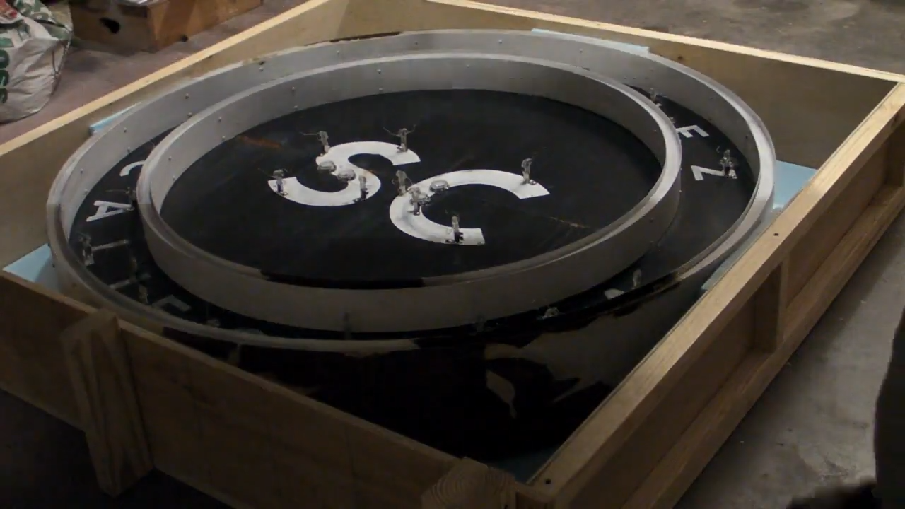 Building a wooden shipping crate for a neon sign