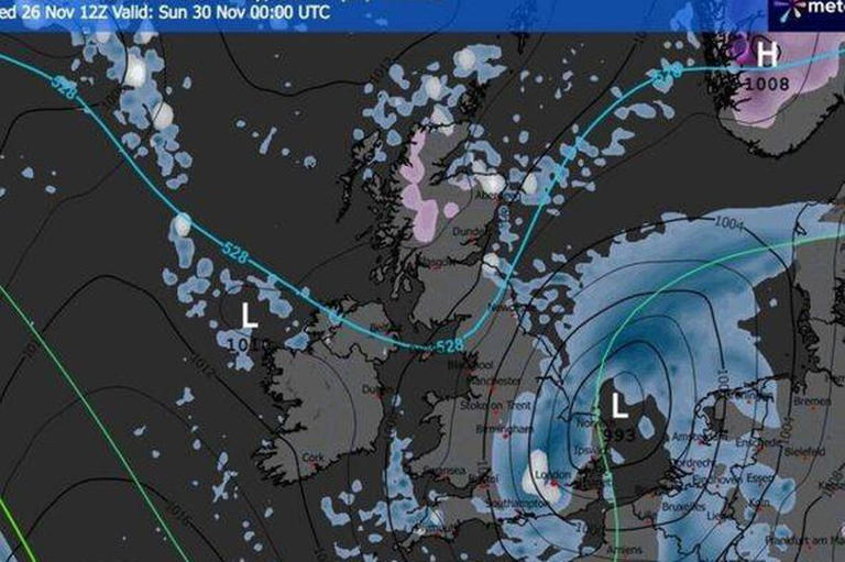 UK weather maps show exact date snow forecast for London as Arctic ...