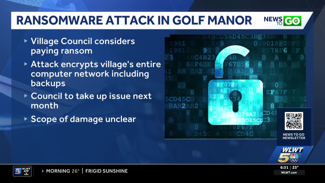 Ransomware attack infiltrates village of Golf Manor's internal computer ...