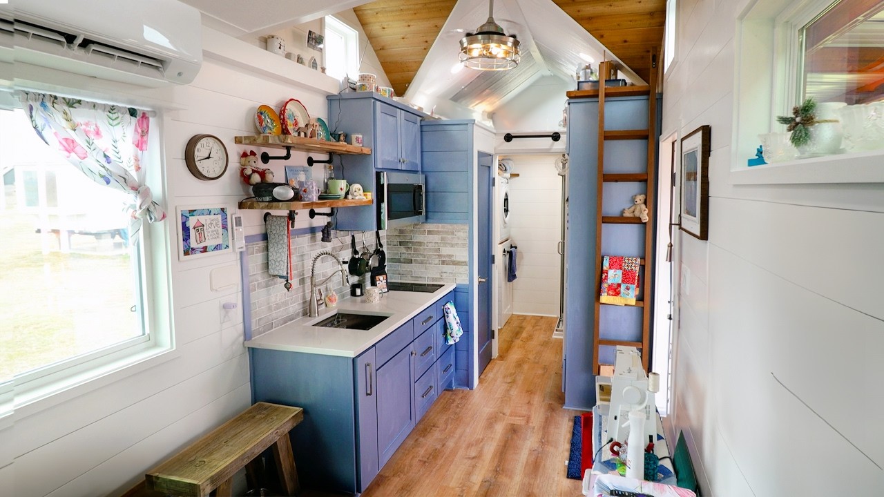 Touring a tiny home in a women-only community