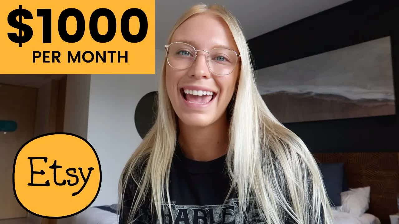 How to Make $1000 A MONTH ONLINE SELLING DIGITAL PRODUCTS on ETSY