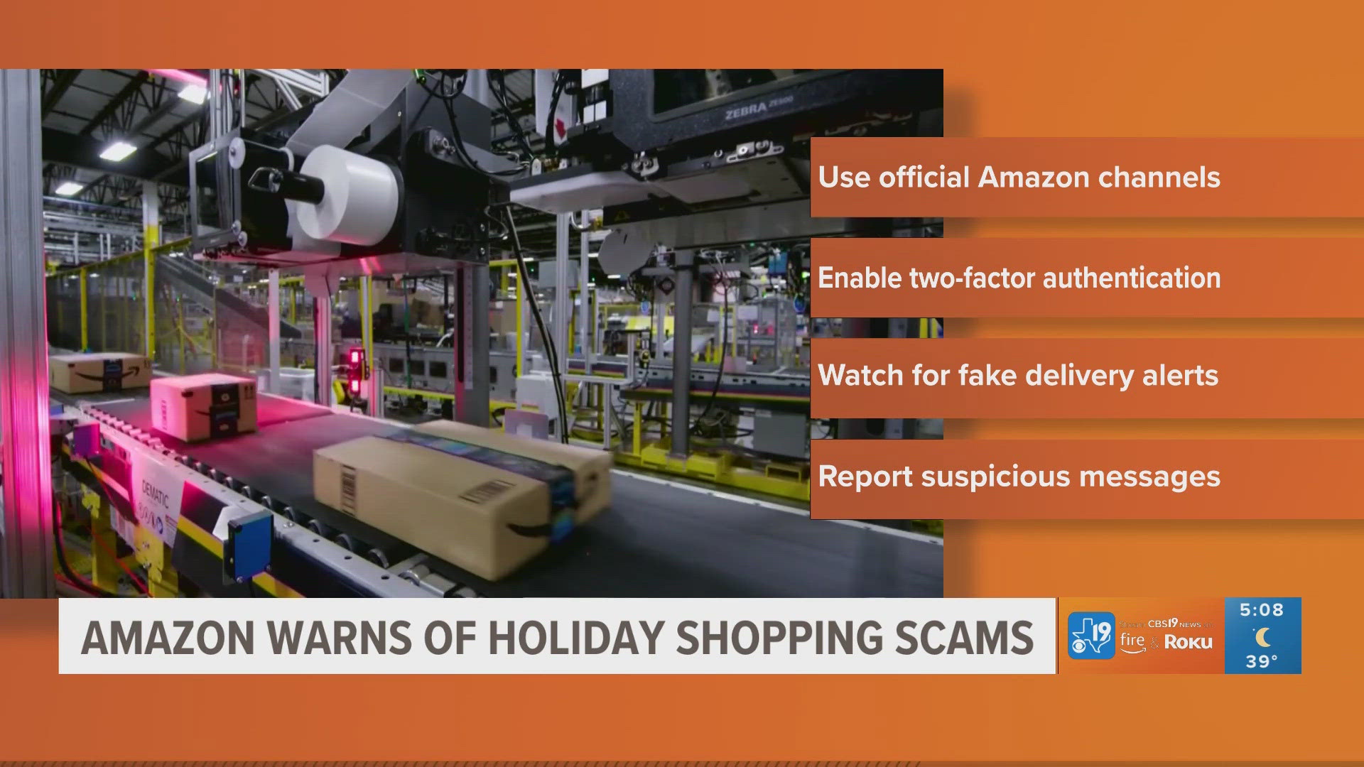 Amazon warns of holiday shopping scams