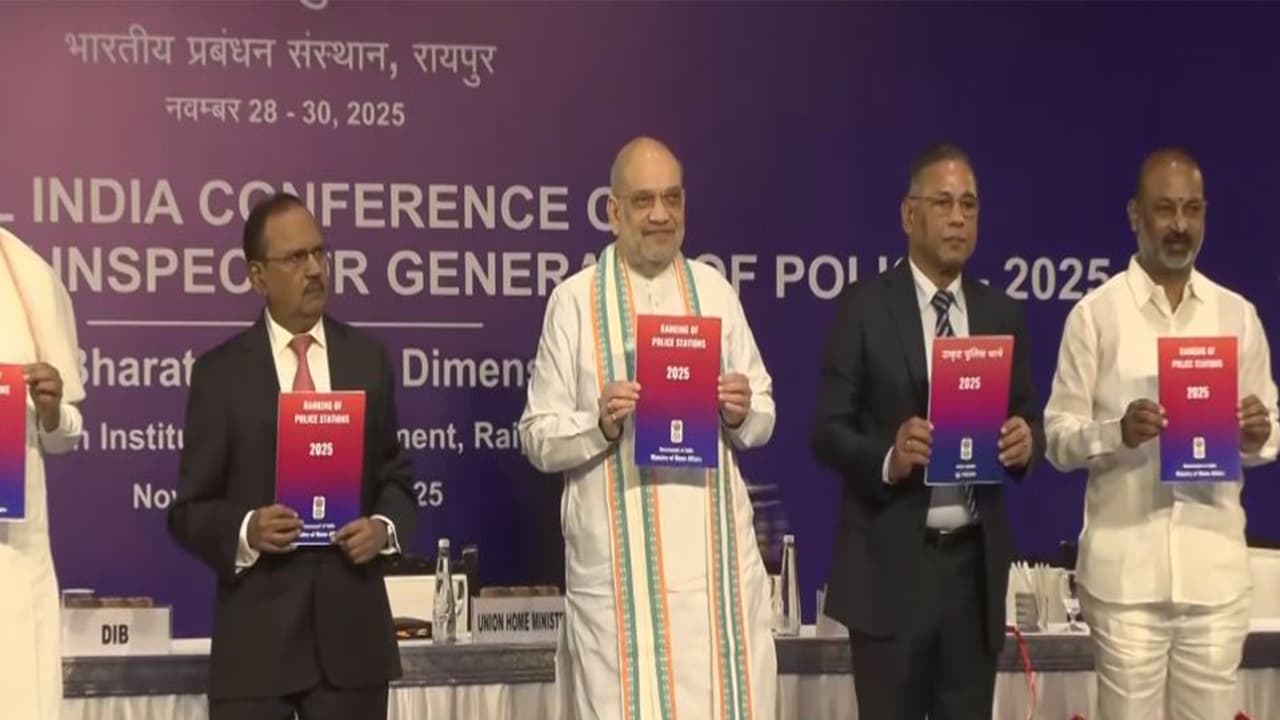 Amit Shah attends DGP-IGP conference in Raipur; PM Modi to chair