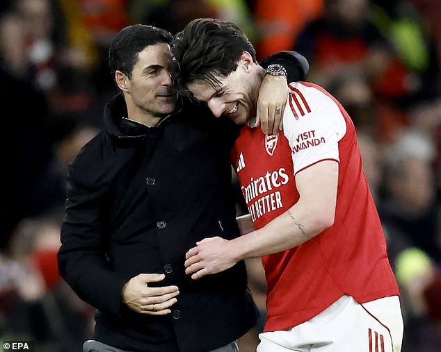 Mikel Arteta makes bold claim over star man Declan Rice after display ...