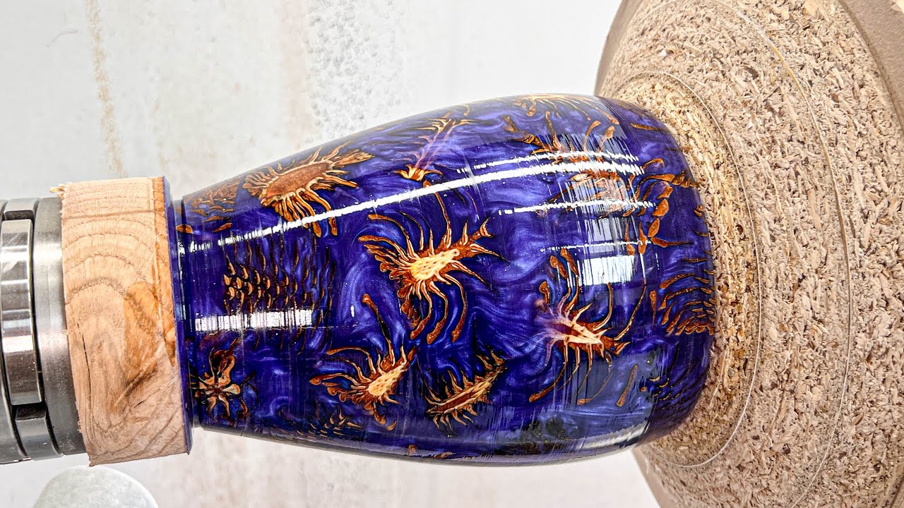 Woodturning Magic From Pine Cones To Stunning Resin Vase