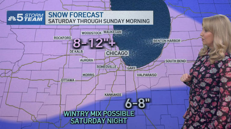 Winter storm warning issued for entire Chicago area; 12 inches of snow ...