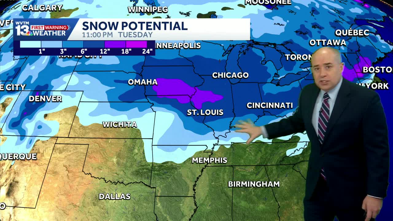 Snow up north, but Alabama's weather forecast is just wet and cold by ...