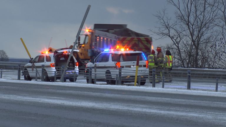 Emergency crews respond to Route 22 vehicle pileup on Blair, Cambria line
