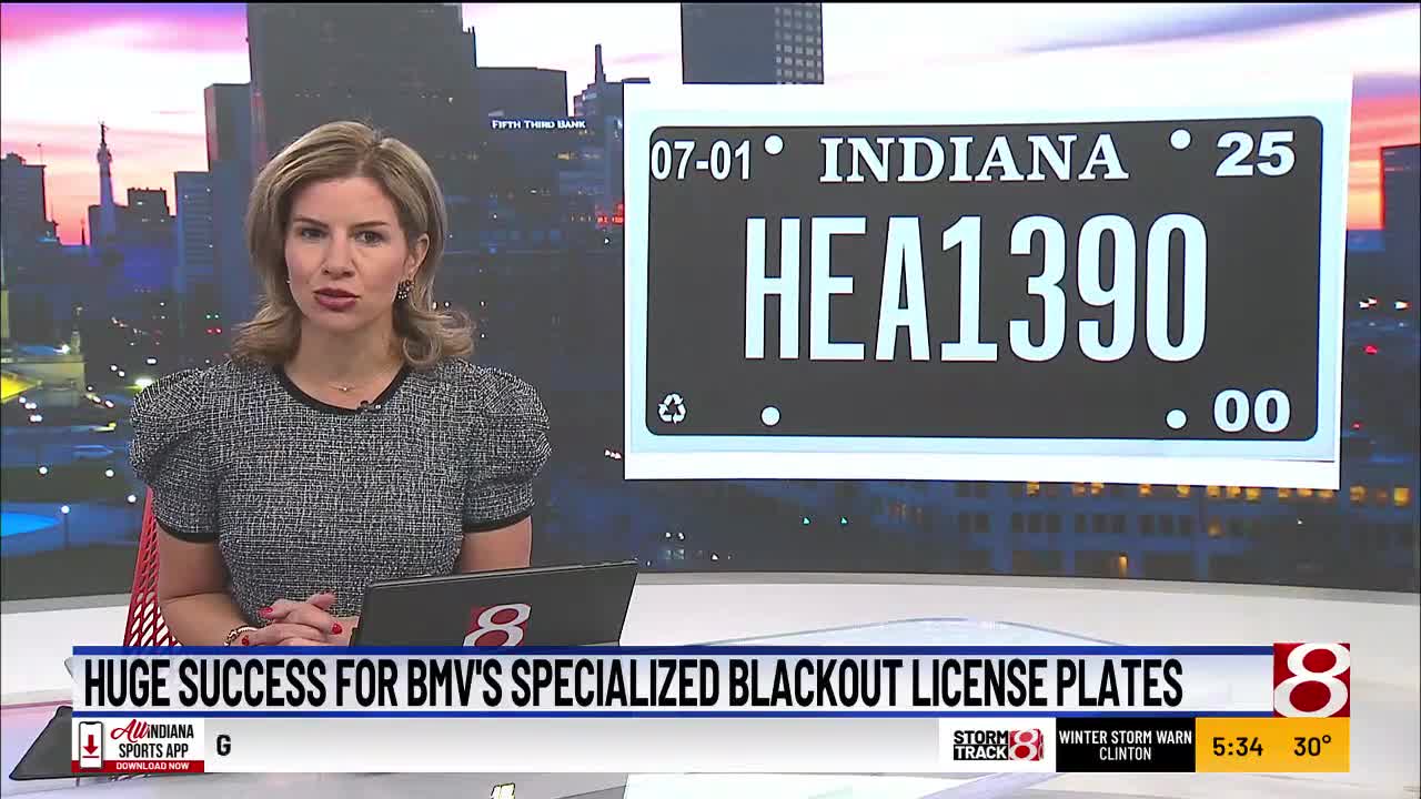 Huge success for BMV's specialized Blackout license plates