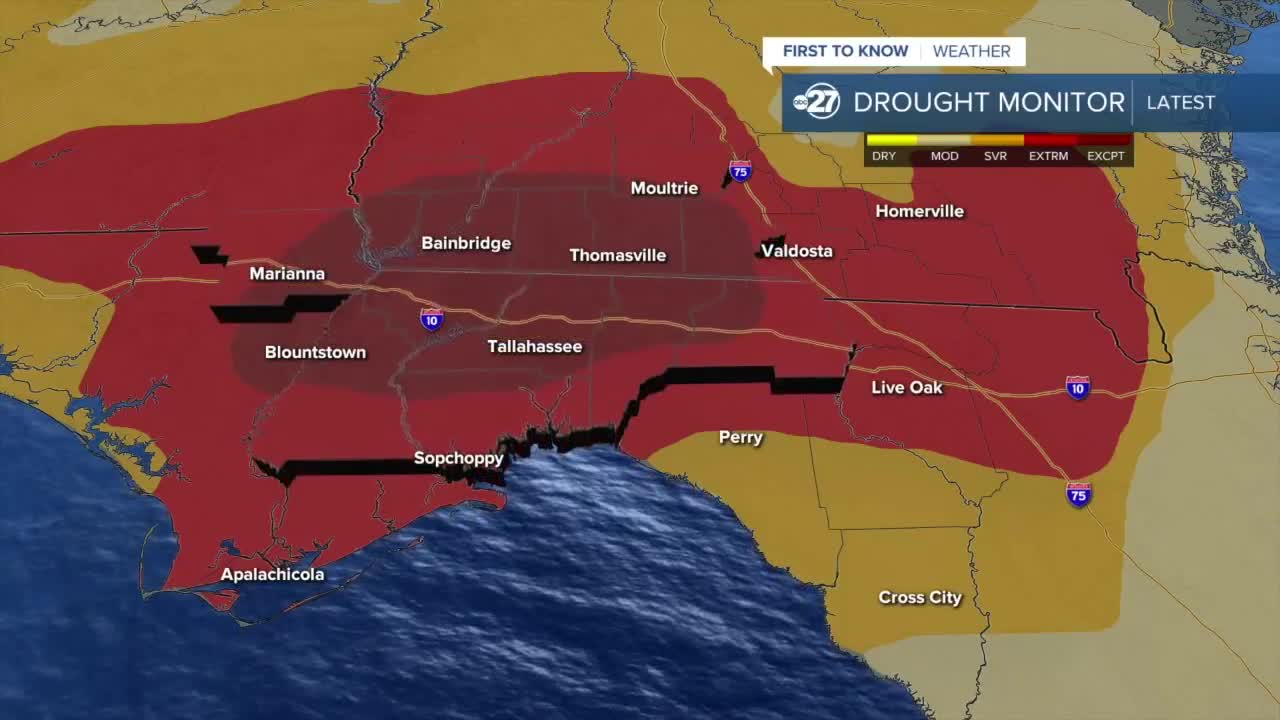 Drought continues to worsen across the Big Bend and South Georgia