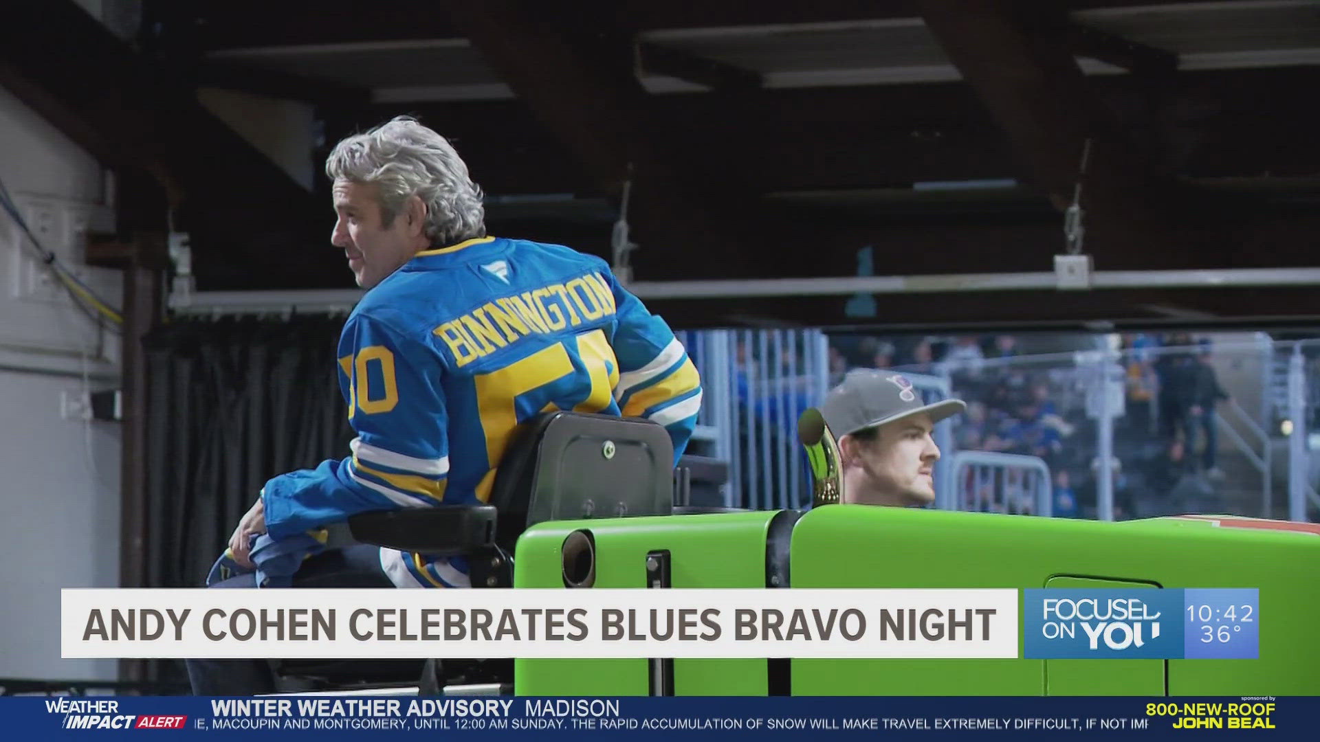 St. Louis native Andy Cohen celebrates Blues Bravo Night at Enterprise ...