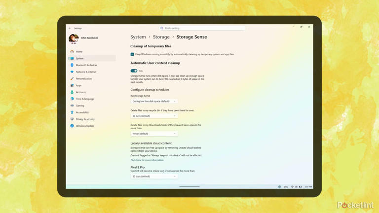 Windows 11 Storage Sense screenshot