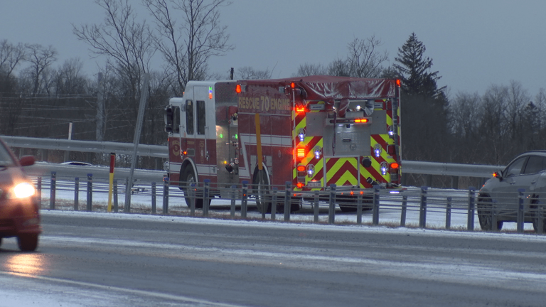 Emergency crews respond to Route 22 vehicle pileup on Blair, Cambria line