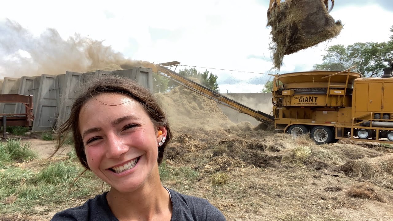 Smashing bales and watermelon while mowing the yard