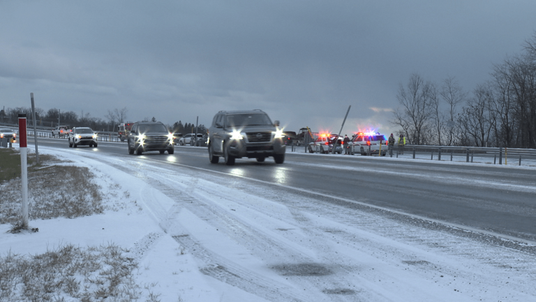 Emergency crews respond to Route 22 vehicle pileup on Blair, Cambria line