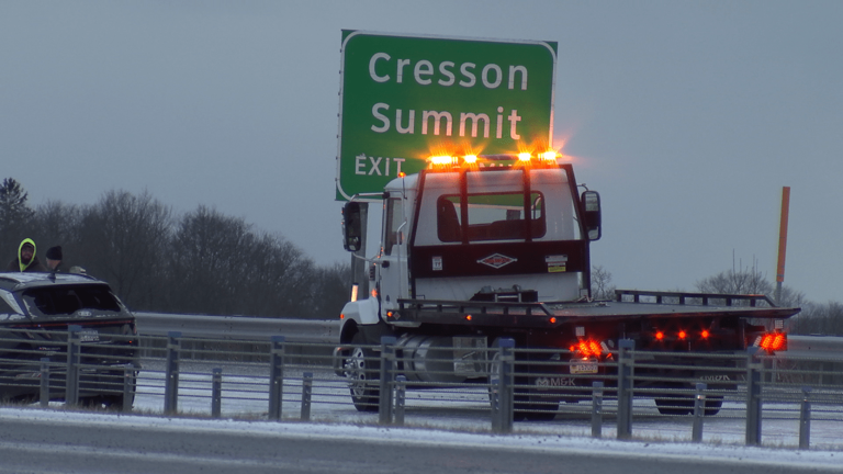 Emergency crews respond to Route 22 vehicle pileup on Blair, Cambria line