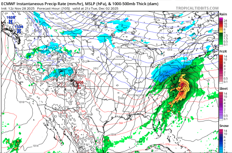 Pleasant Saturday ahead, light snow and rain showers for Sunday