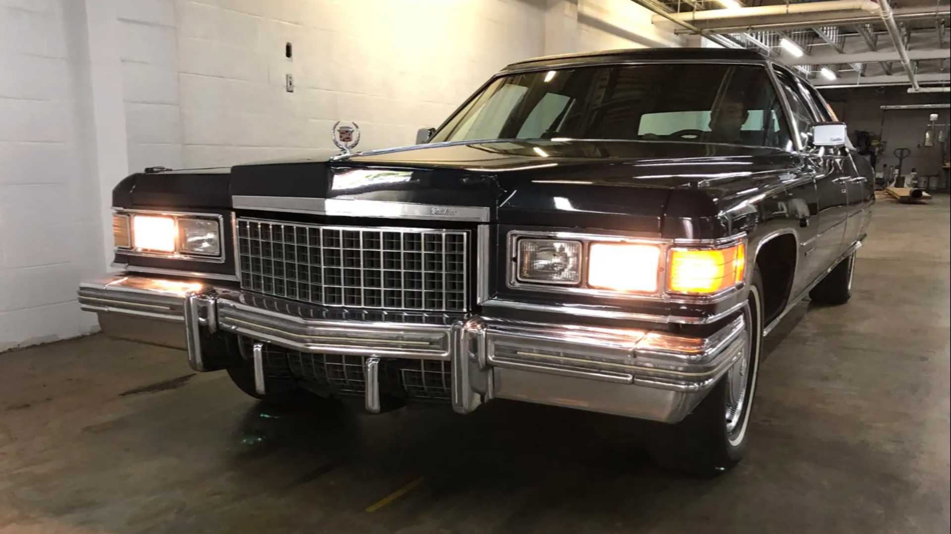 1976 cadillac fleetwood series 75 limo front