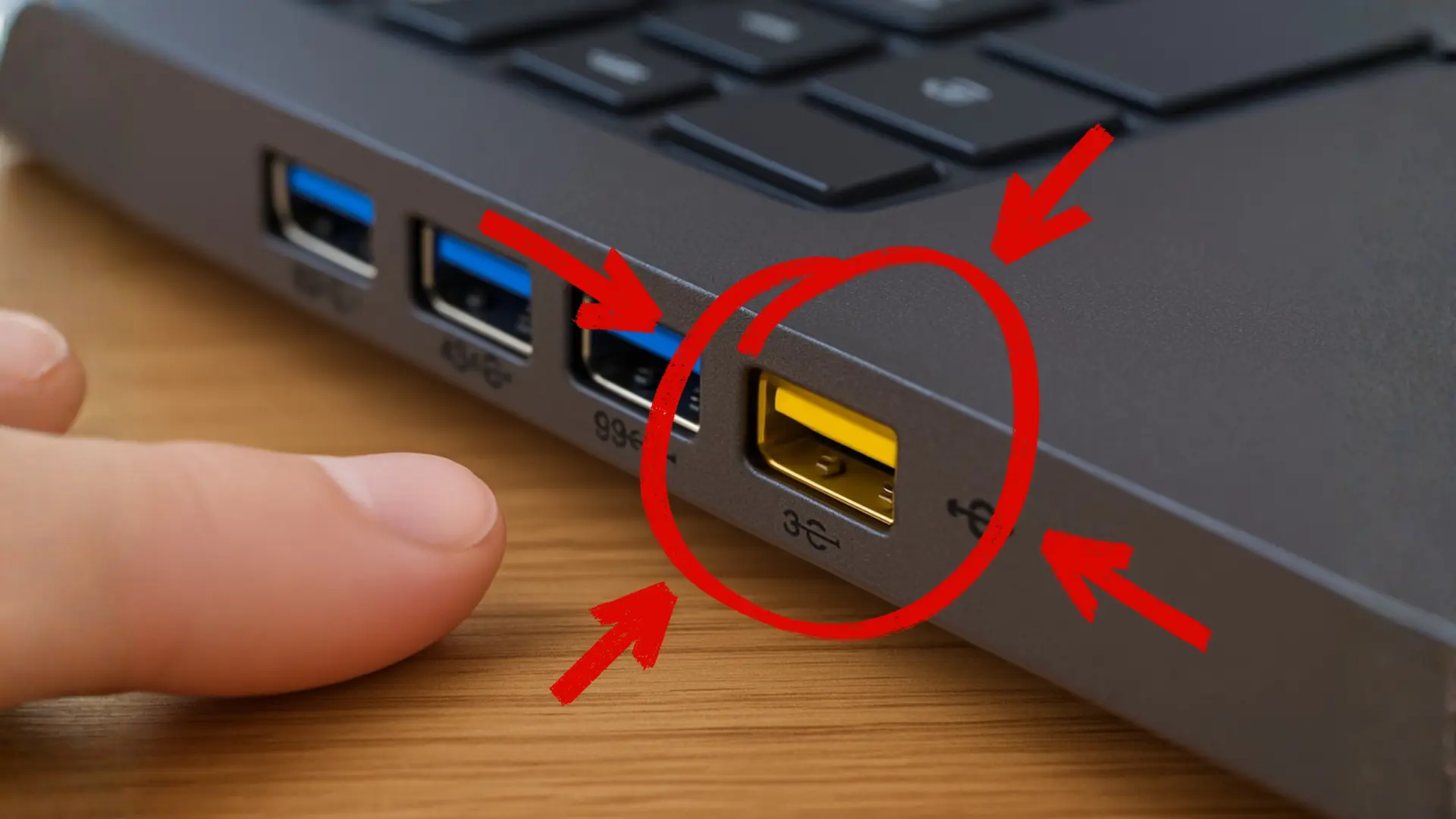 Qué significa cuando la entrada USB es de color amarillo y por qué no ...