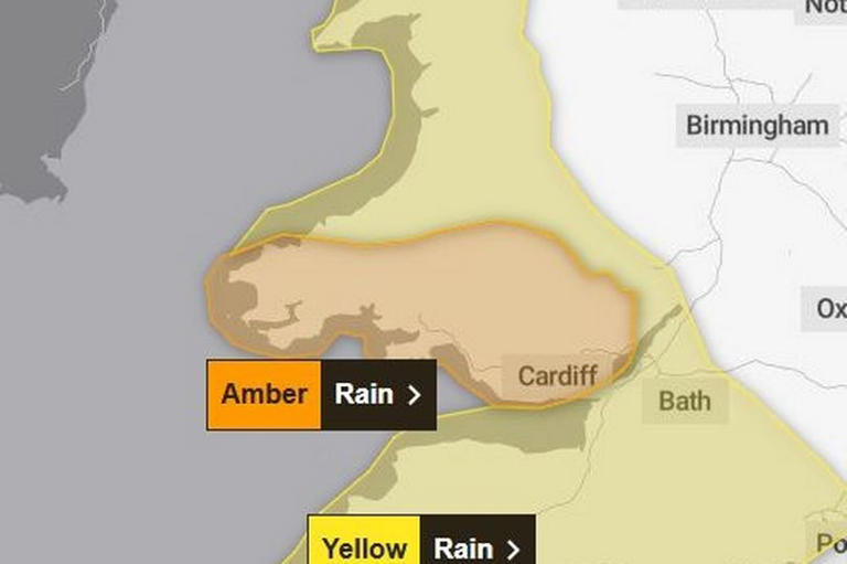 Met Office issues amber 'danger to life' warning for Wales as entire ...