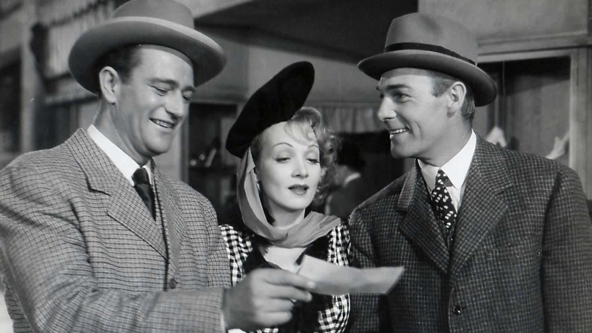 John Wayne smiling in Pittsburgh