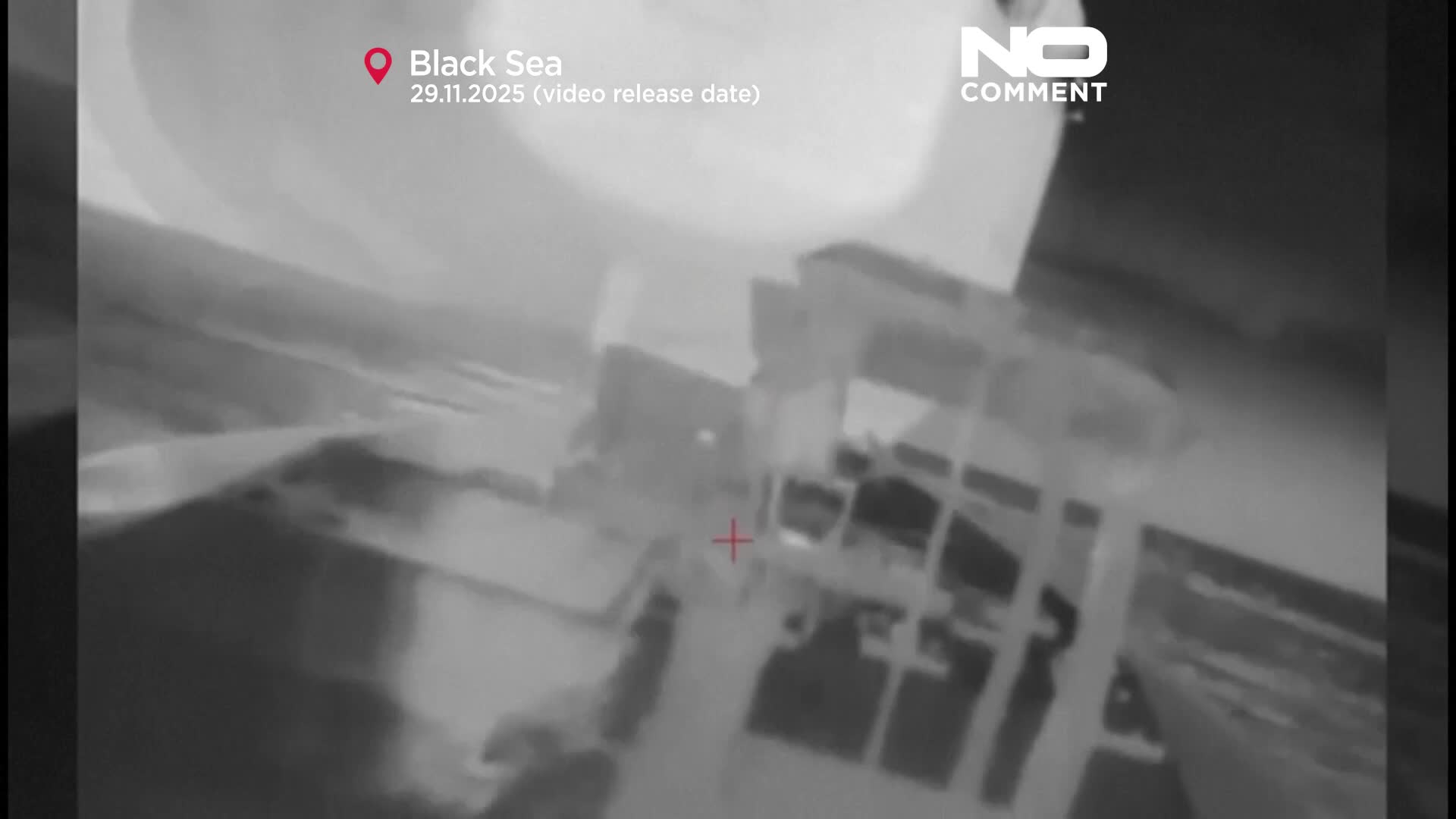 Ukraine releases video showing moment naval drones striking Russian oil ...