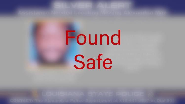 Silver Alert canceled: Missing Alexandria man found safe, state police say