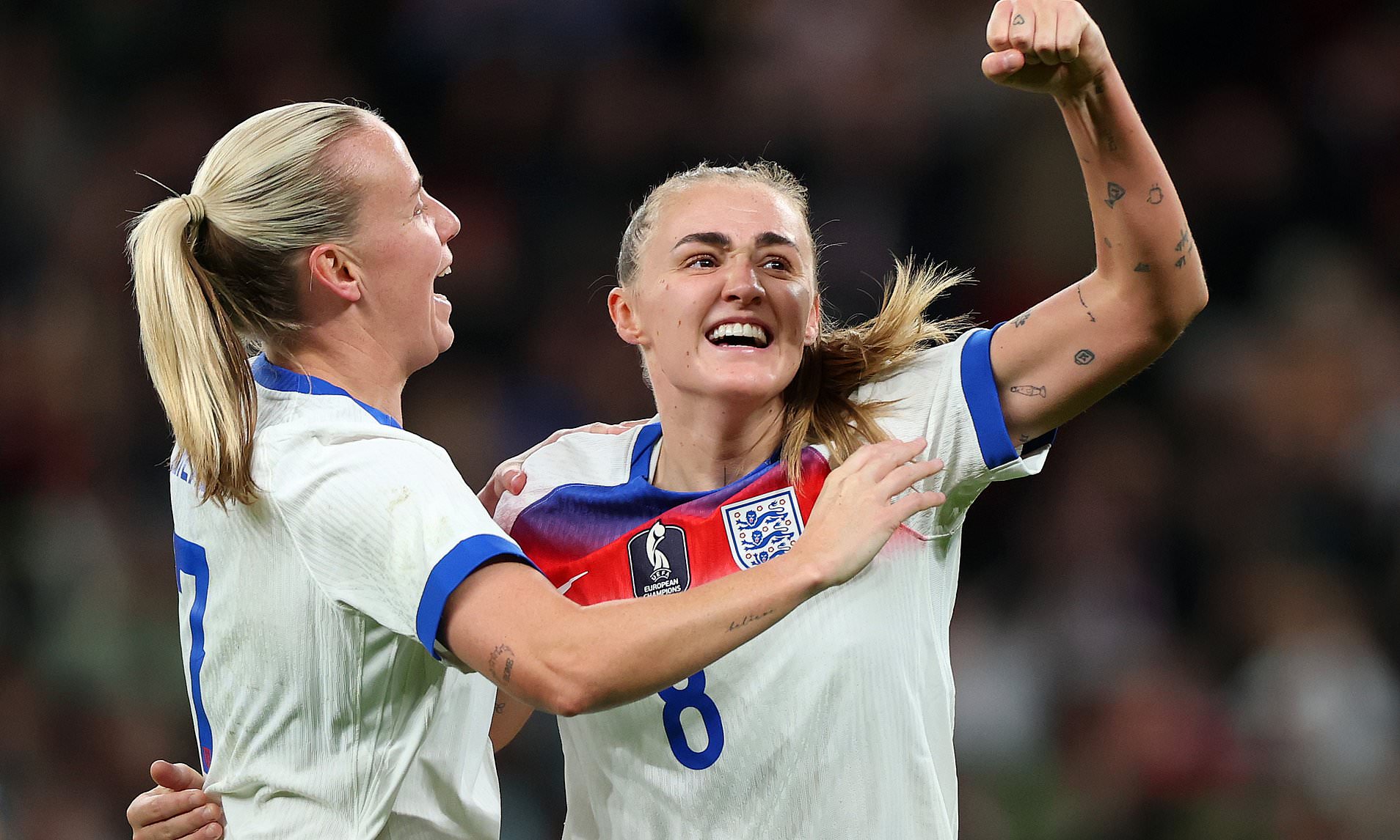 Georgia Stanway bags stunning hat-trick as Lionesses fire EIGHT past China