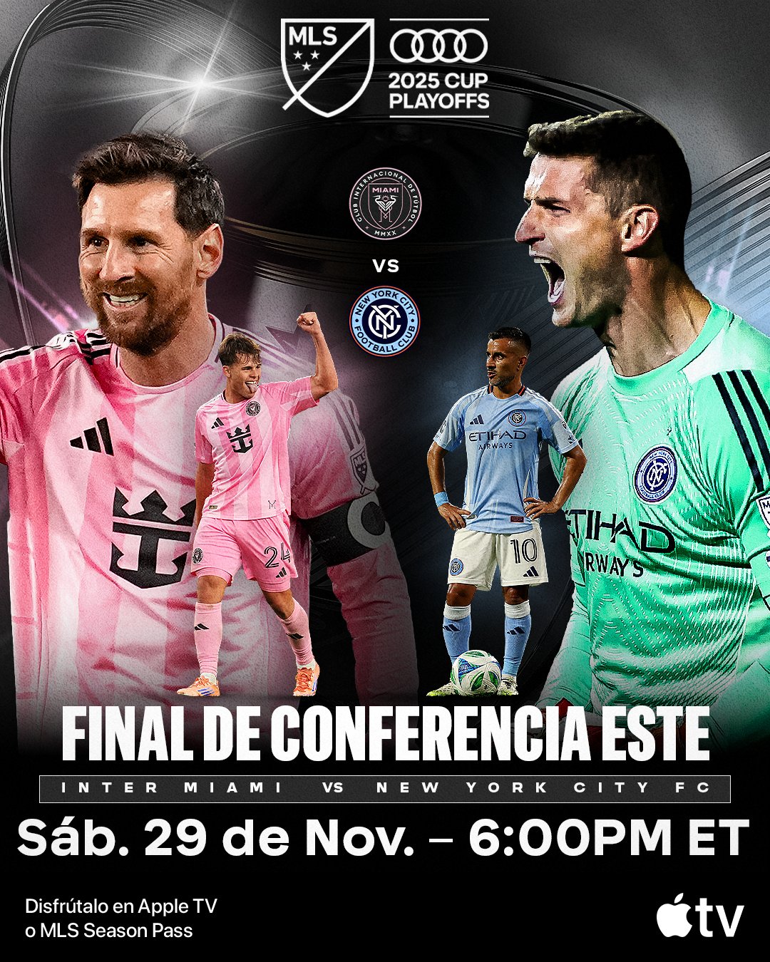 Inter Miami vs New York City FC EN VIVO. Final de Conferencia Este MLS 2025
