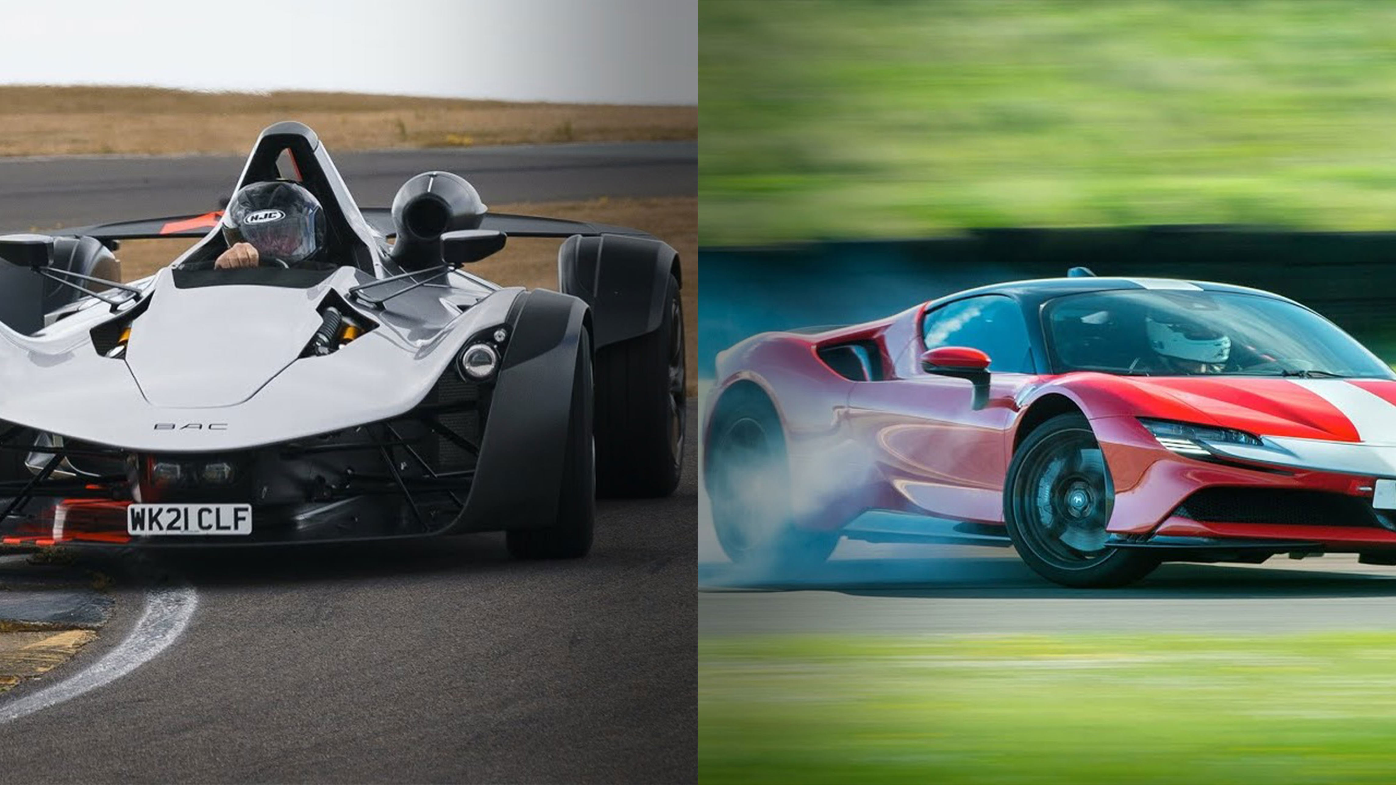 BAC Mono R vs Ferrari SF90