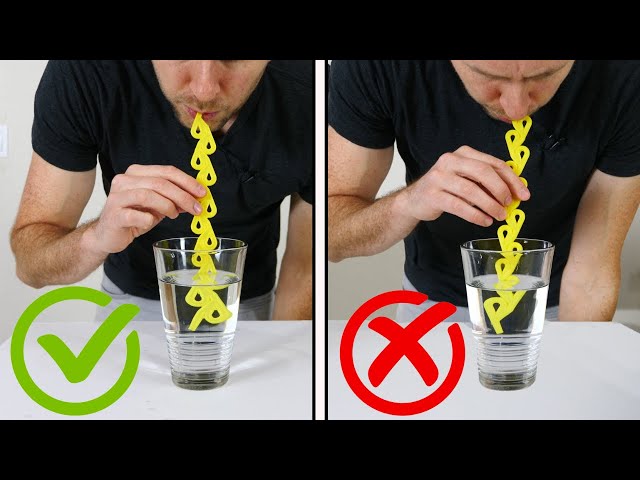 How does the Tesla Valve straw work?