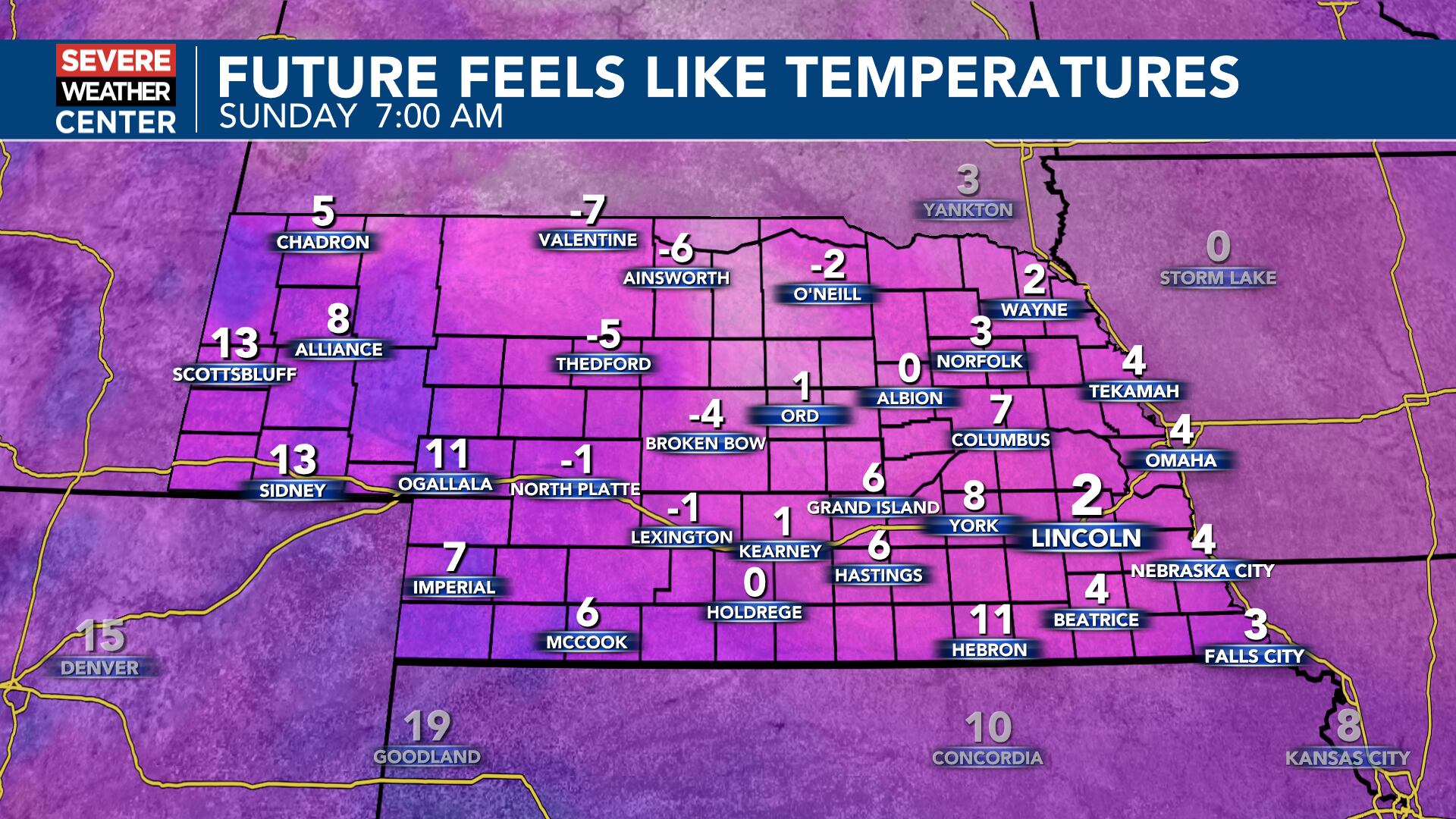 Quiet and colder Sunday with another round of snow into Monday morning