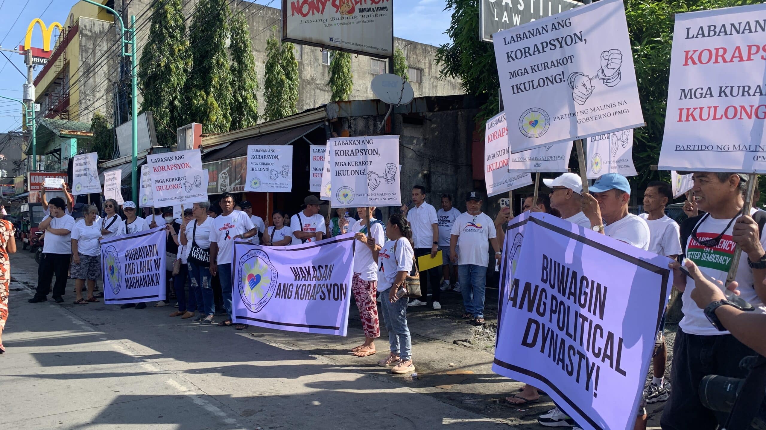 Anti-corruption motorcade, rally held in Subic