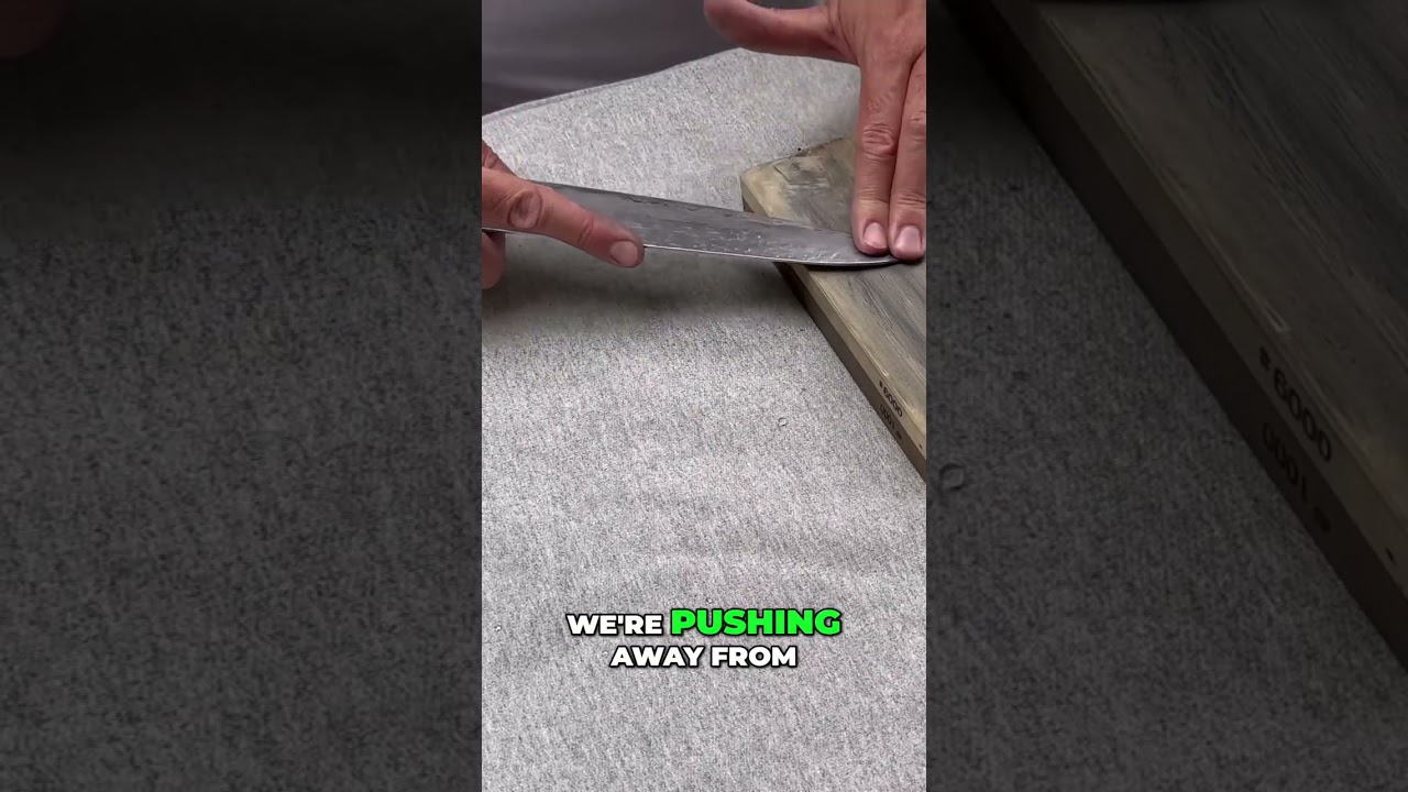 Knife Sharpening: Proper Grip and Angle #shorts